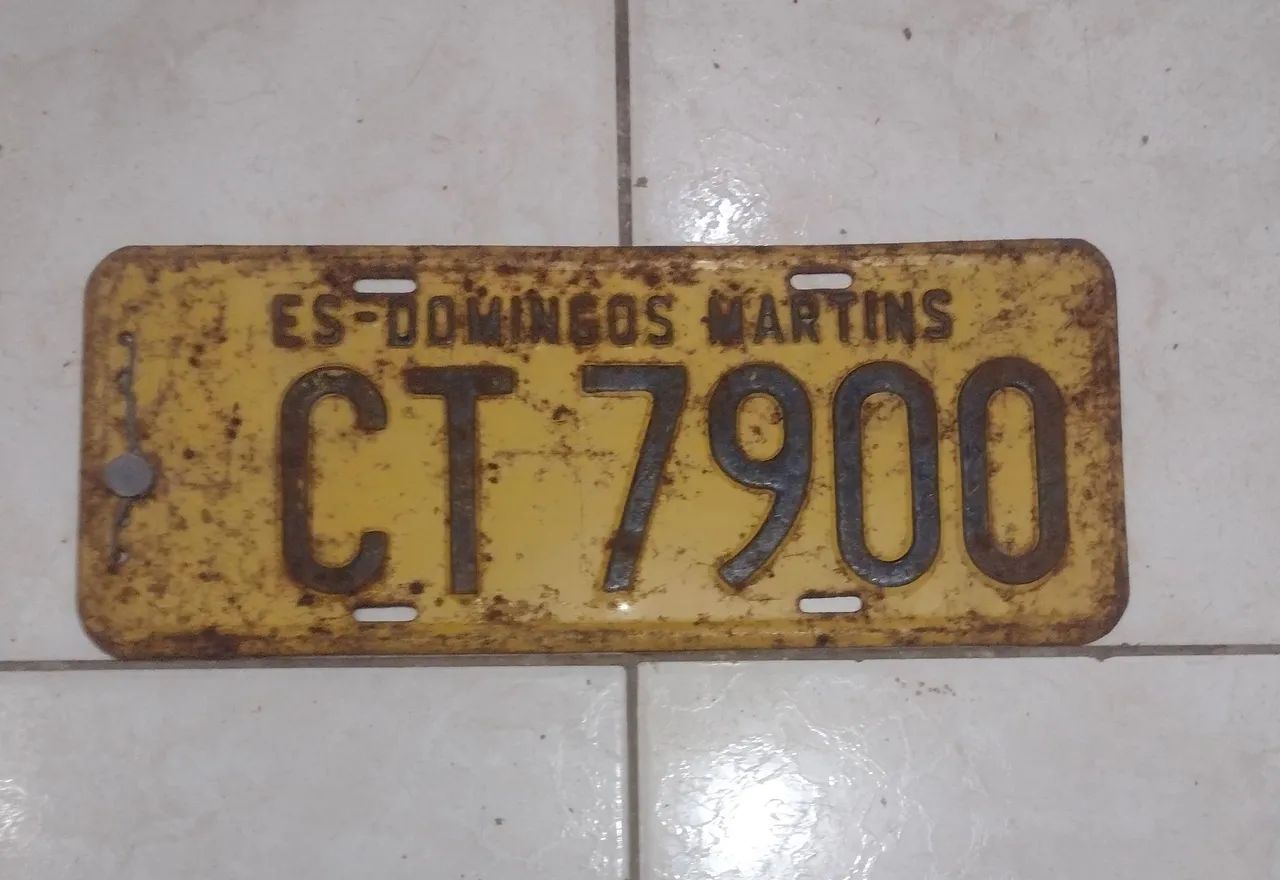 Par De Placas Amarelas De Carro  - Foto 3