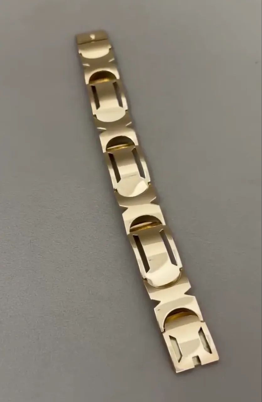 Bracelete de ouro 18k média 42 gramas maciço  - Foto 2
