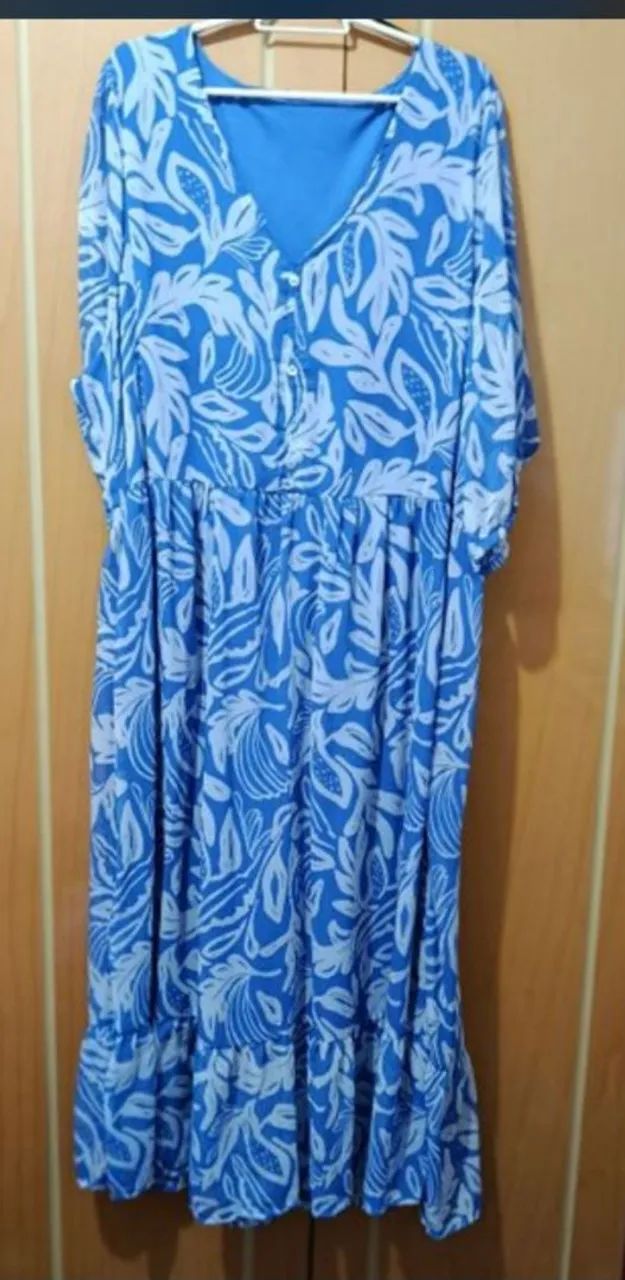 Vestido azul floral - Foto 2