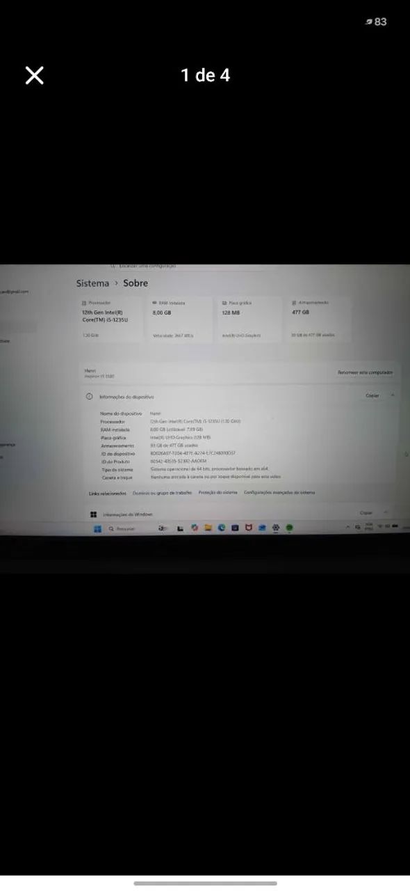 Notebook i5 12 geração | Muito rápido!