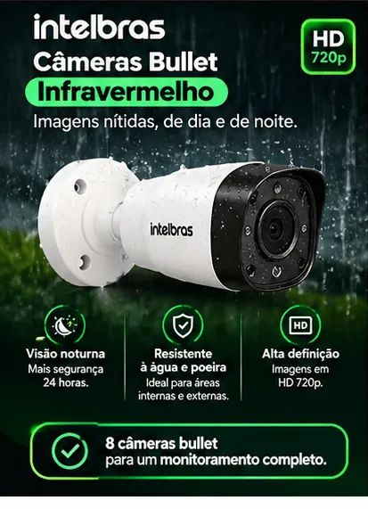 Kit Dvr MHDX1208 intelbras - Foto 2