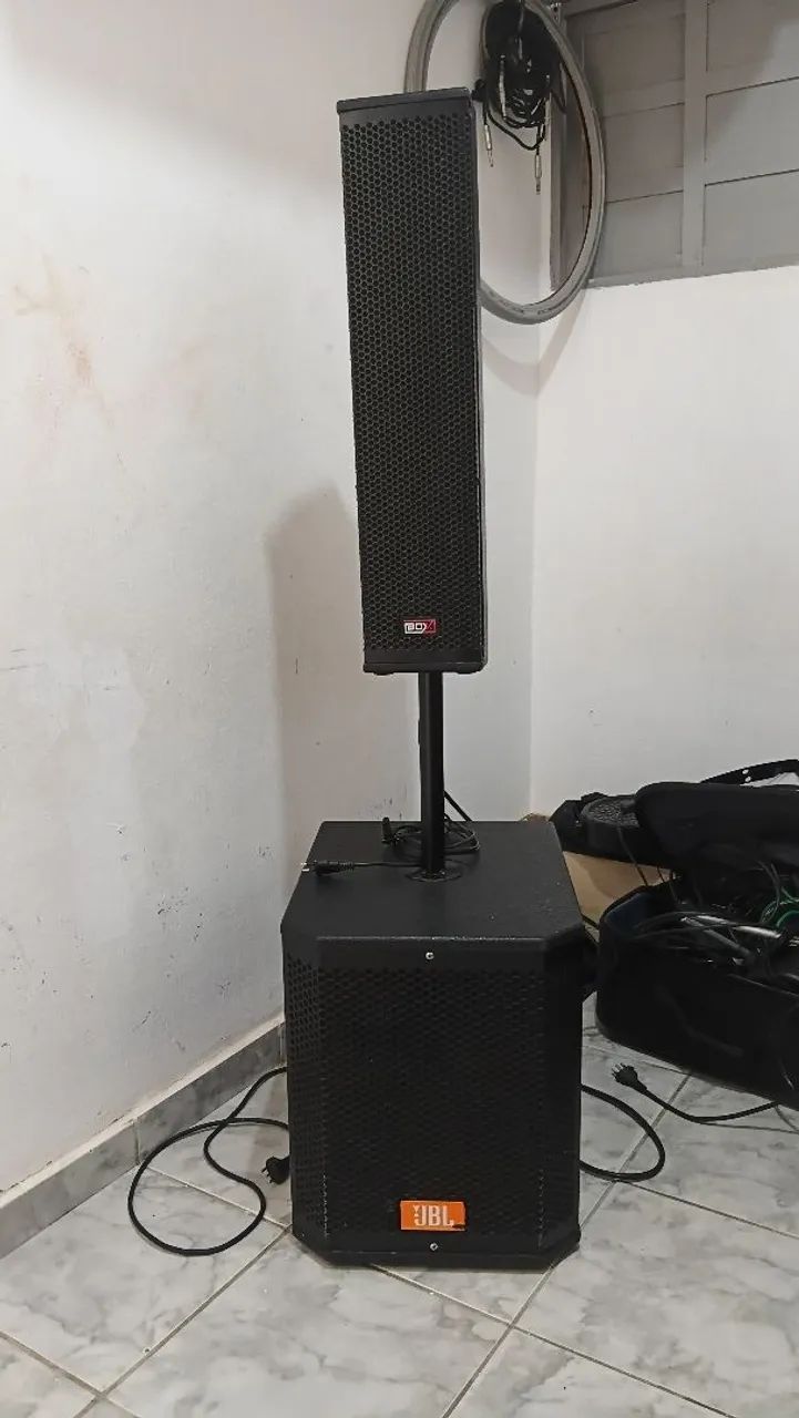Caixa torre box sub 12 polegada 600wat rms