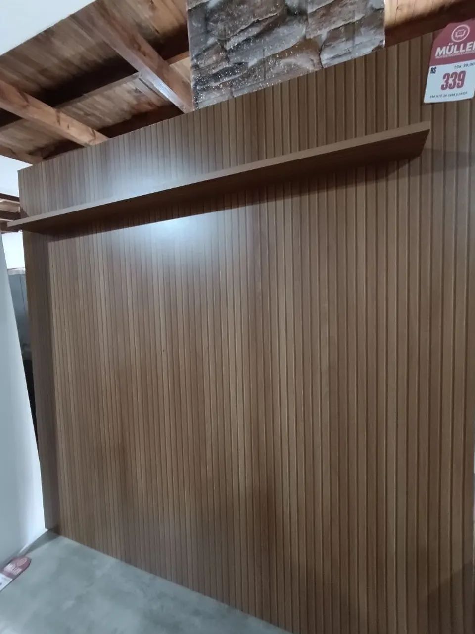 Painel adesivado ripado  - Foto 2