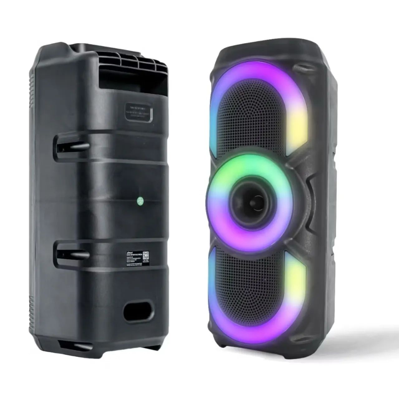 Caixa de som Bluetooth 30W RGB LED- portátil, TWS, USB e FM - Foto 3