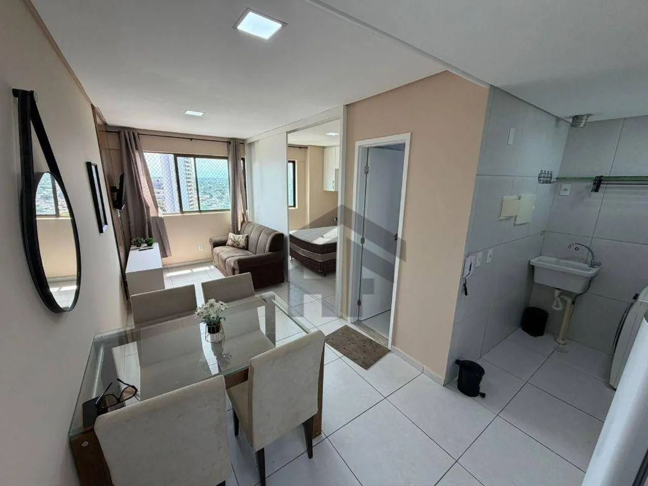 Flat mobiliado de 30m² para alugar, com 1 quarto, localizado no Aflitos, Recife - Pernambu - Foto 3
