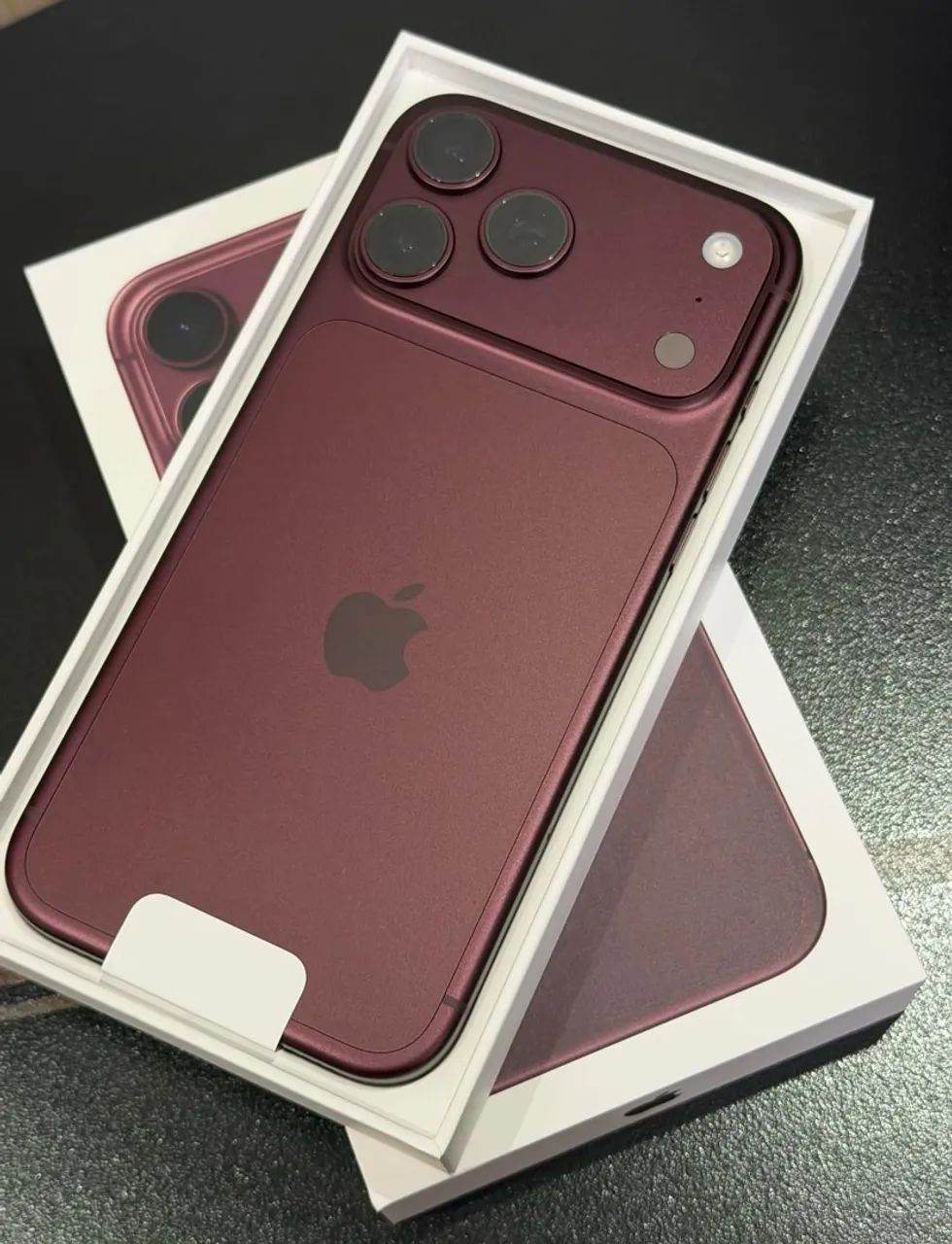 Iphone 18 Pro Max 256 gb Bordô novo sem Uso 