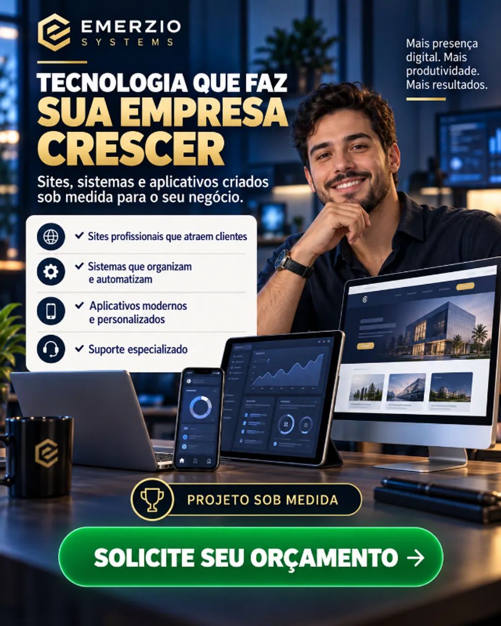 Criação de Sites, Sistemas e Aplicativos