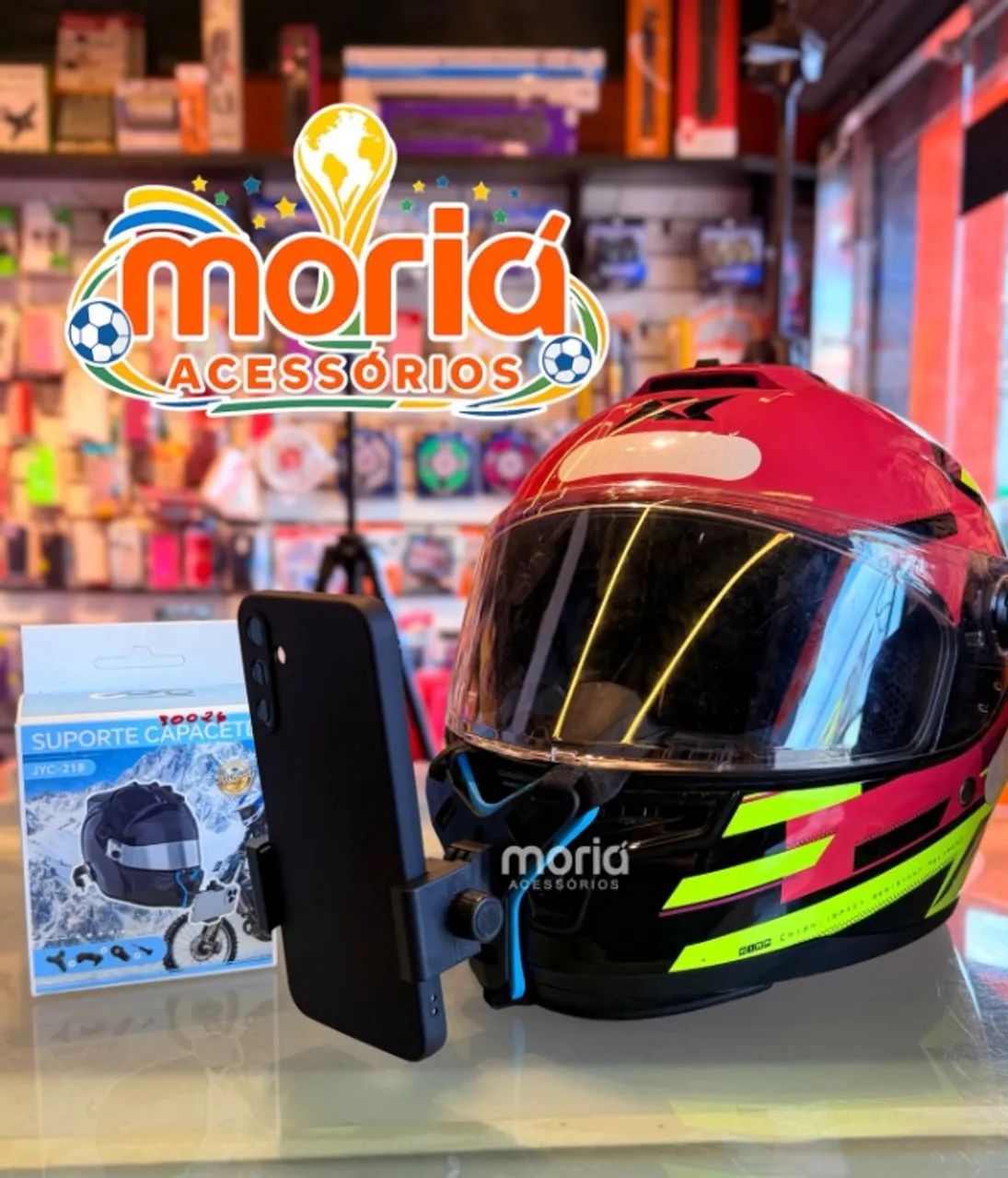 Suporte para Celular em Capacete JYC-218 - Foto 3