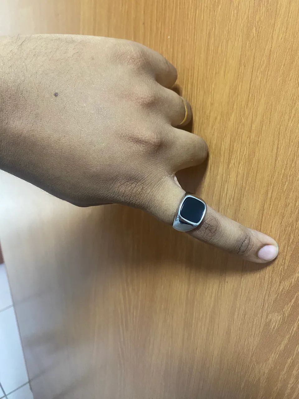 Anel masculino/unisex aço 