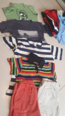 Kit 4blusas e 2 bermudas 3/4anos 104cm
