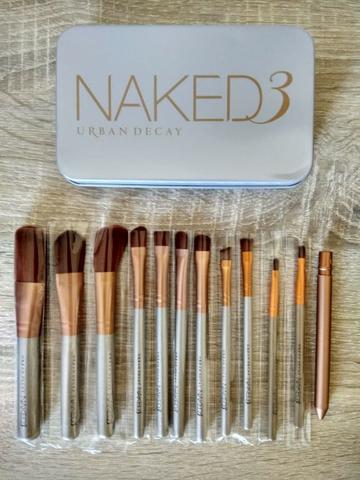 Estojo Naked3 c/ 12 Pincéis para Maquiagem
