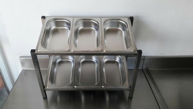 Mesas em Aço INox com condimentadora de bancada ou embutida - Foto 5