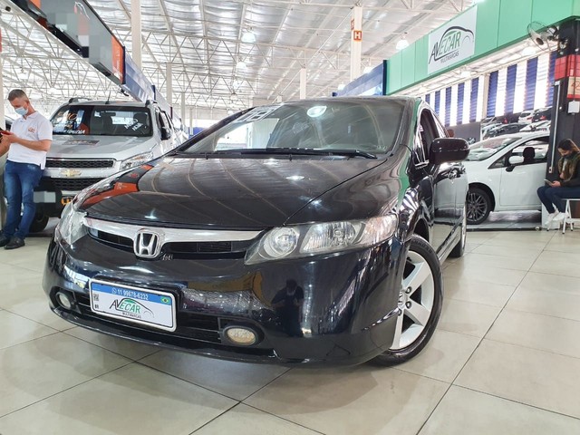 HONDA CIVIC 1.8 FLEX 2008 LXS AUTOMÁTICO COMPLETO
