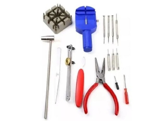 Kit 16 ferramentas para relojoeiros