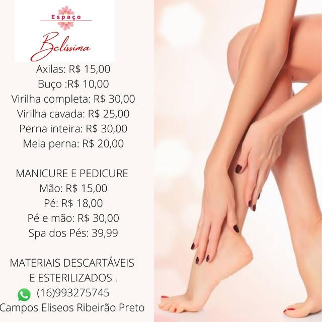Depilação, manicure e pedicure , spa dos pés . - Beleza e saúde - Campos  Elíseos, Ribeirão Preto 1010009420 | OLX