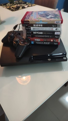 PS3 em perfeito estado - acompanha controle e 07 jogos originais ...