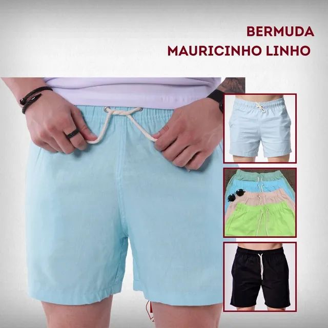 Shorts Linho Adulto  - Foto 2