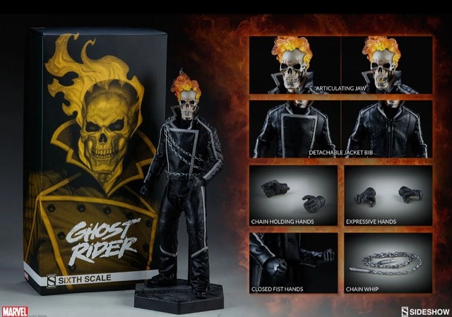 Ghost Rider Exclusivo Sideshow Hot Toys 
