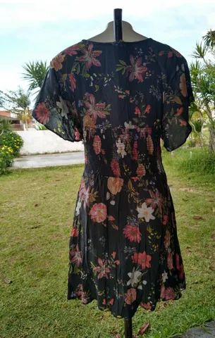 Vestido Farm floral preto - Foto 3