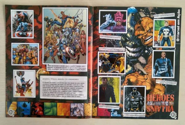 Álbum de figurinhas HERÓIS MARVEL - Foto 5