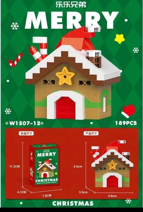 Mini blocos Christmas House - 189 peças