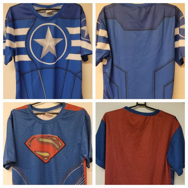 Camiseta Under Armour Capitão América > Marvel Compression Azul >