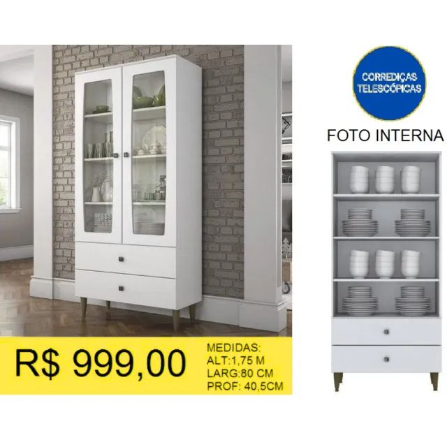 CRISTALEIRA DE OTIMA QUALIDADE *