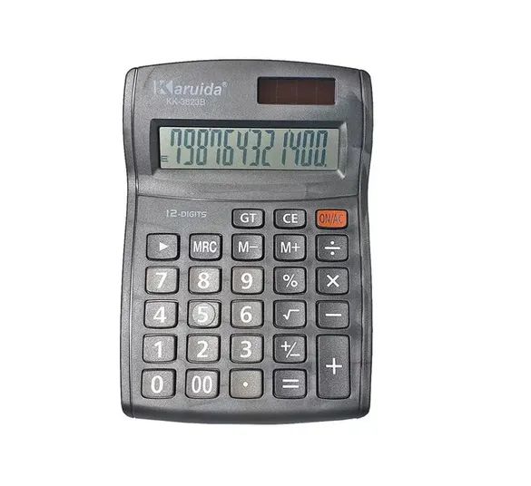 Calculadora De Mesa Balcão Loja 12 Digitos Grande Kk-3823b - Foto 2