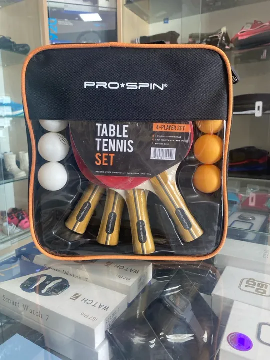 Conjunto de Tênis de Mesa Pro Spin - 4 Jogadores