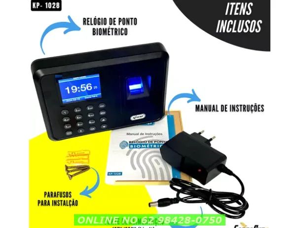 Máquina Ponto Relógio Biométrico Digital Eletrônico Empresa - Foto 2