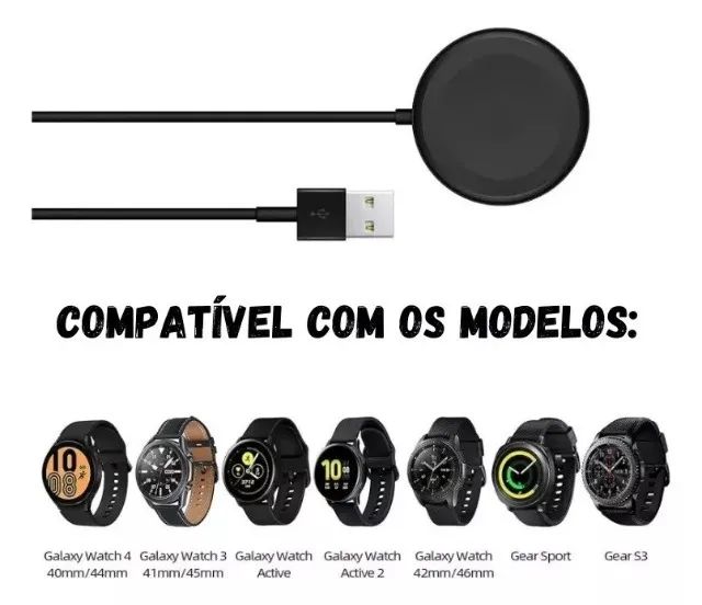Cabo Carregador Relógio Galaxy Active 1 Active 2 Watch 3 - Foto 3