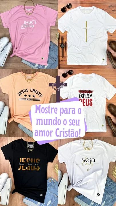 Camisas Cristãs de Ótima Qualidade!!!