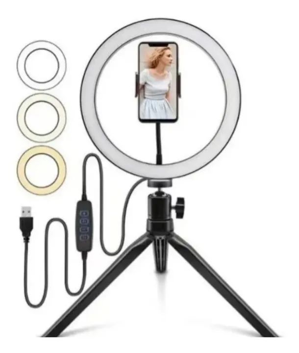 Ring Light Led de Mesa 8 Polegadas