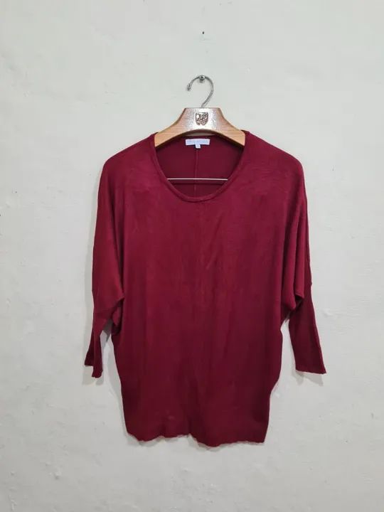Blusa tricôt lelis blanc veste p m semi nova 