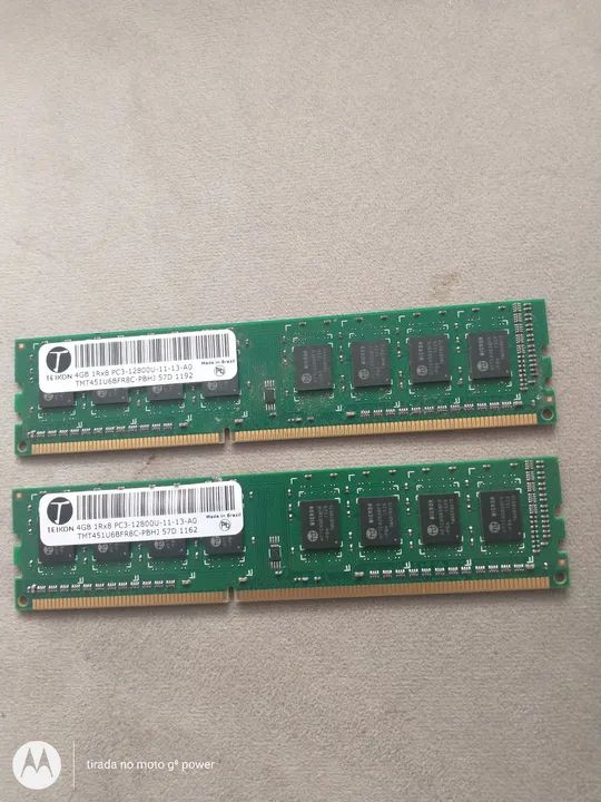 PAR x Memória RAM DDR3 TEIKON 4GB 1RX8 12800U