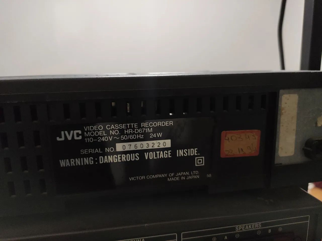 Video Cassete JVC HR D671M raro liga mas cospe fita - Foto 3