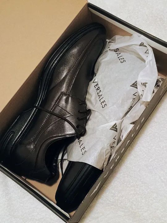 Sapato social marrom em couro. - Foto 5