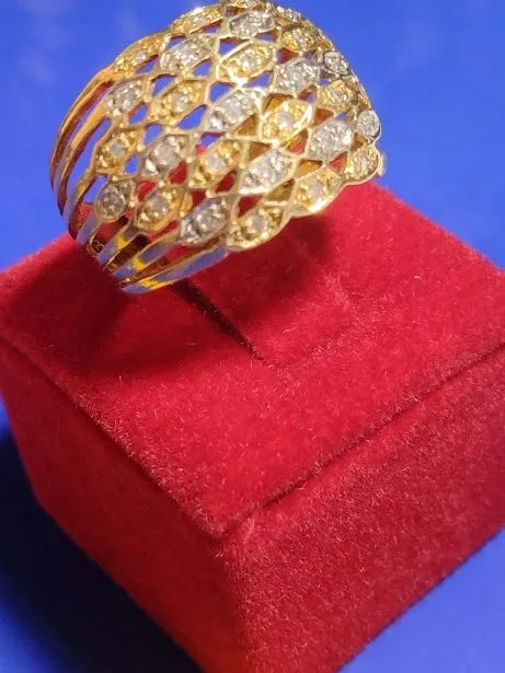 Anel Brilhantes 0.50 mm 5.70 Gramas Topo 16 mm                          - Foto 2