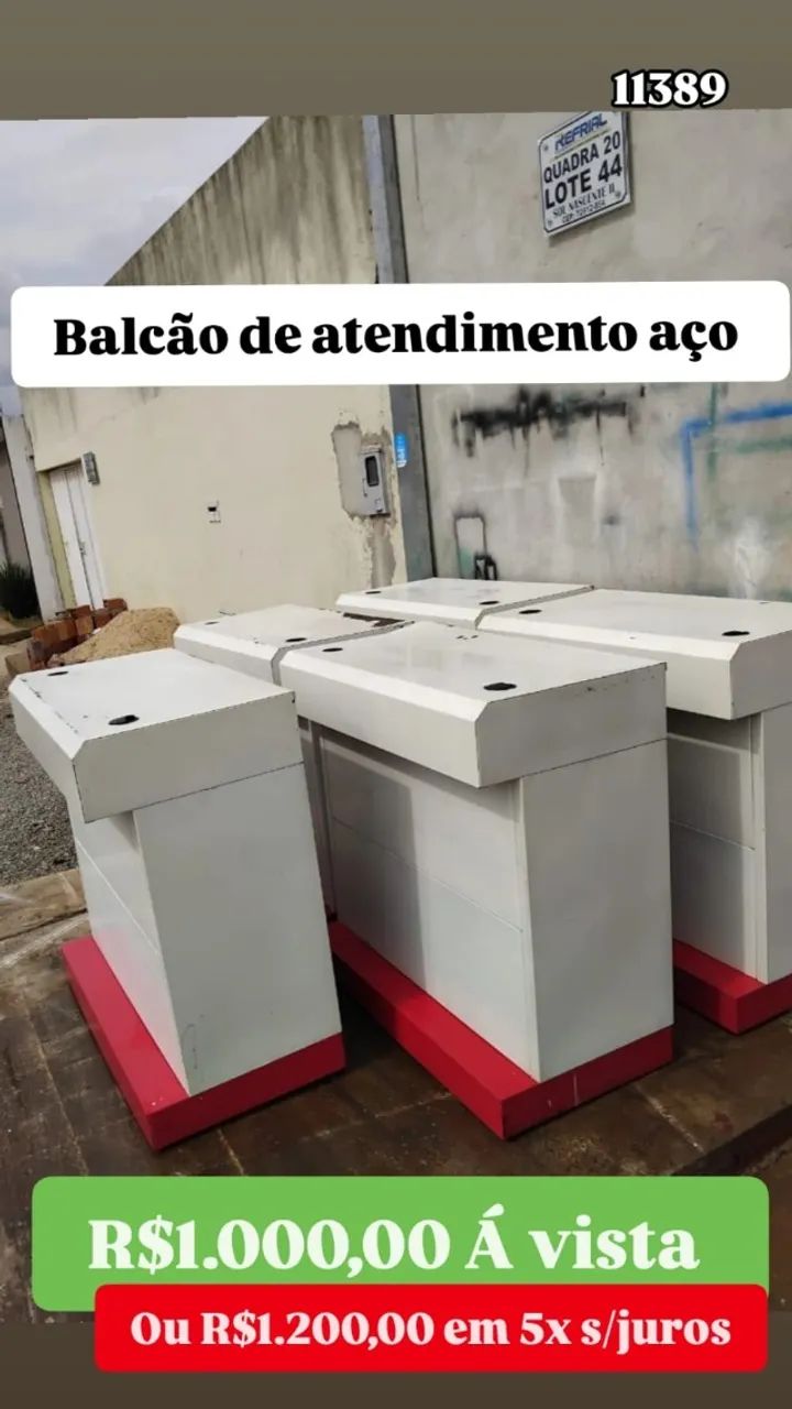 BALCAO DE ATENDIMENTO AÇO USADO
