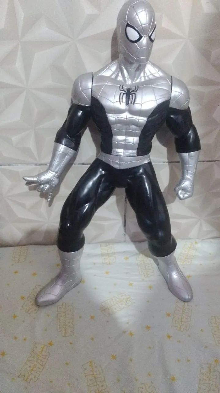 Homen Aranha Prata 30 Centímetros  - Foto 2