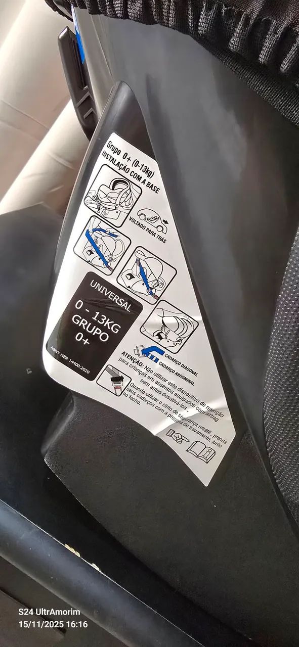 Cadeirinha de bebê Galzerano REF: 8181DPT 0-13Kg - Foto 4