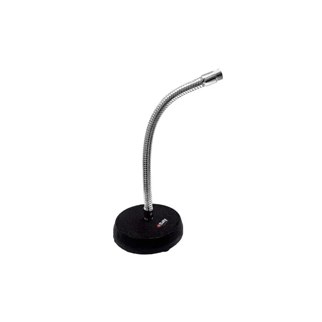 Pedestal Microfone de Mesa Saty PMS-04 Base Redonda Preto