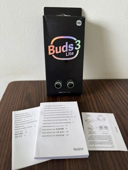 Caixa do Redmi Buds Lite 3