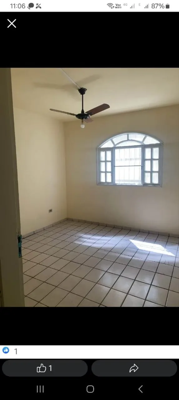 Apartamento de um quarto,sala, copa cozinha e varanda e banheiro 