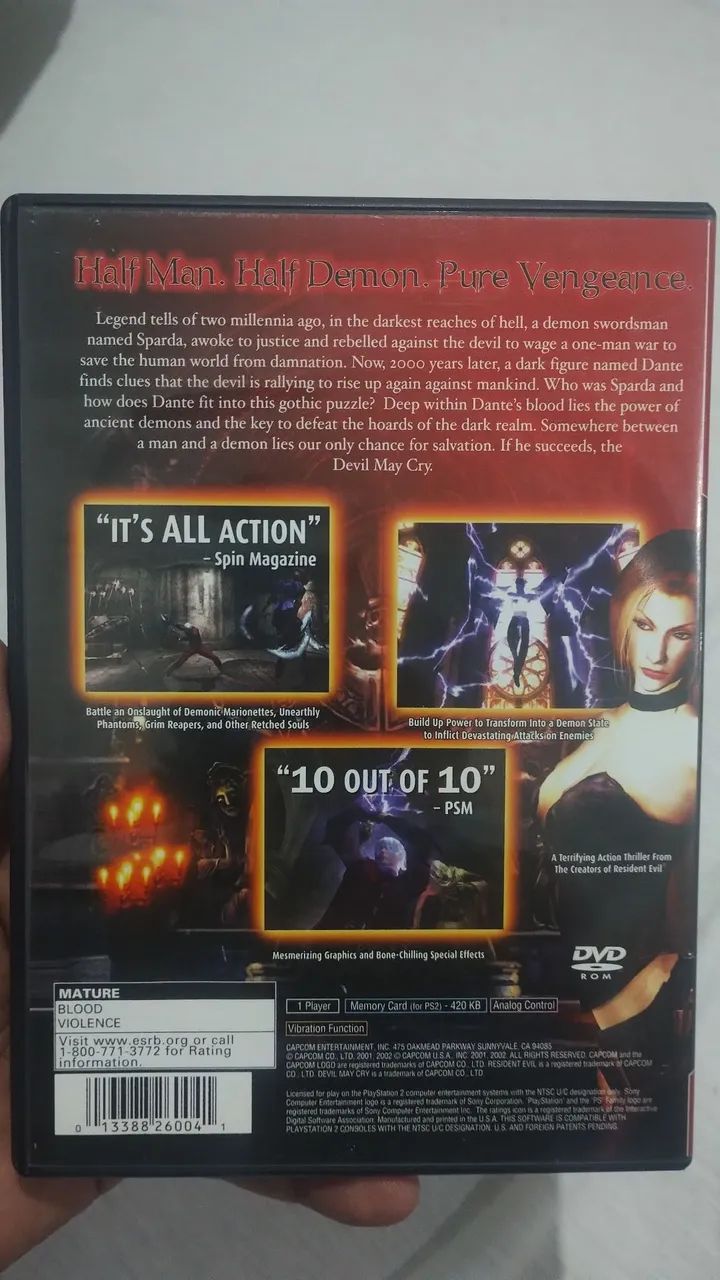 Devil may cry 1 ps2 original americano - Foto 2