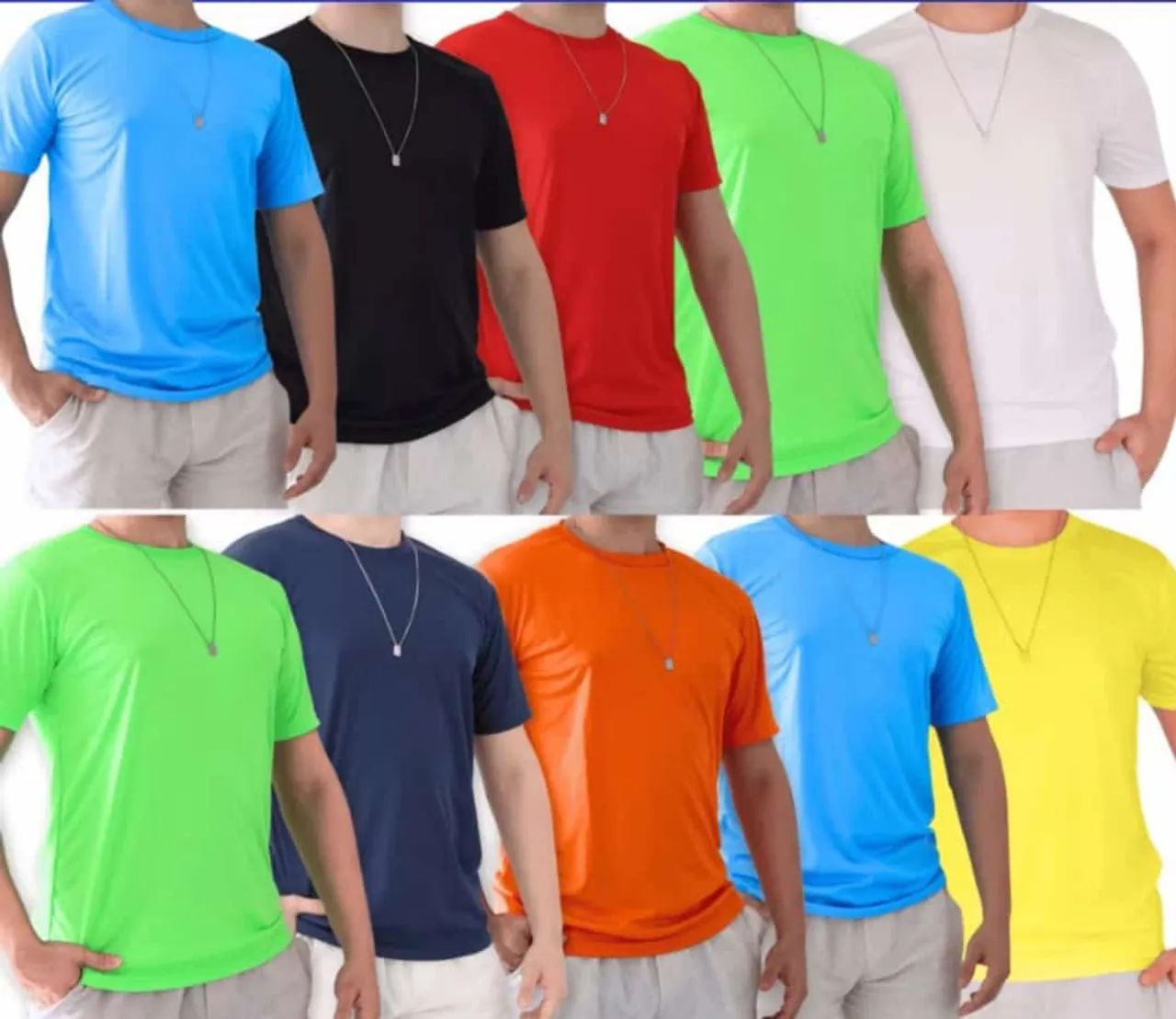 Camisas de Malha - 6 cores - Tamanhos P ao GG - Foto 6