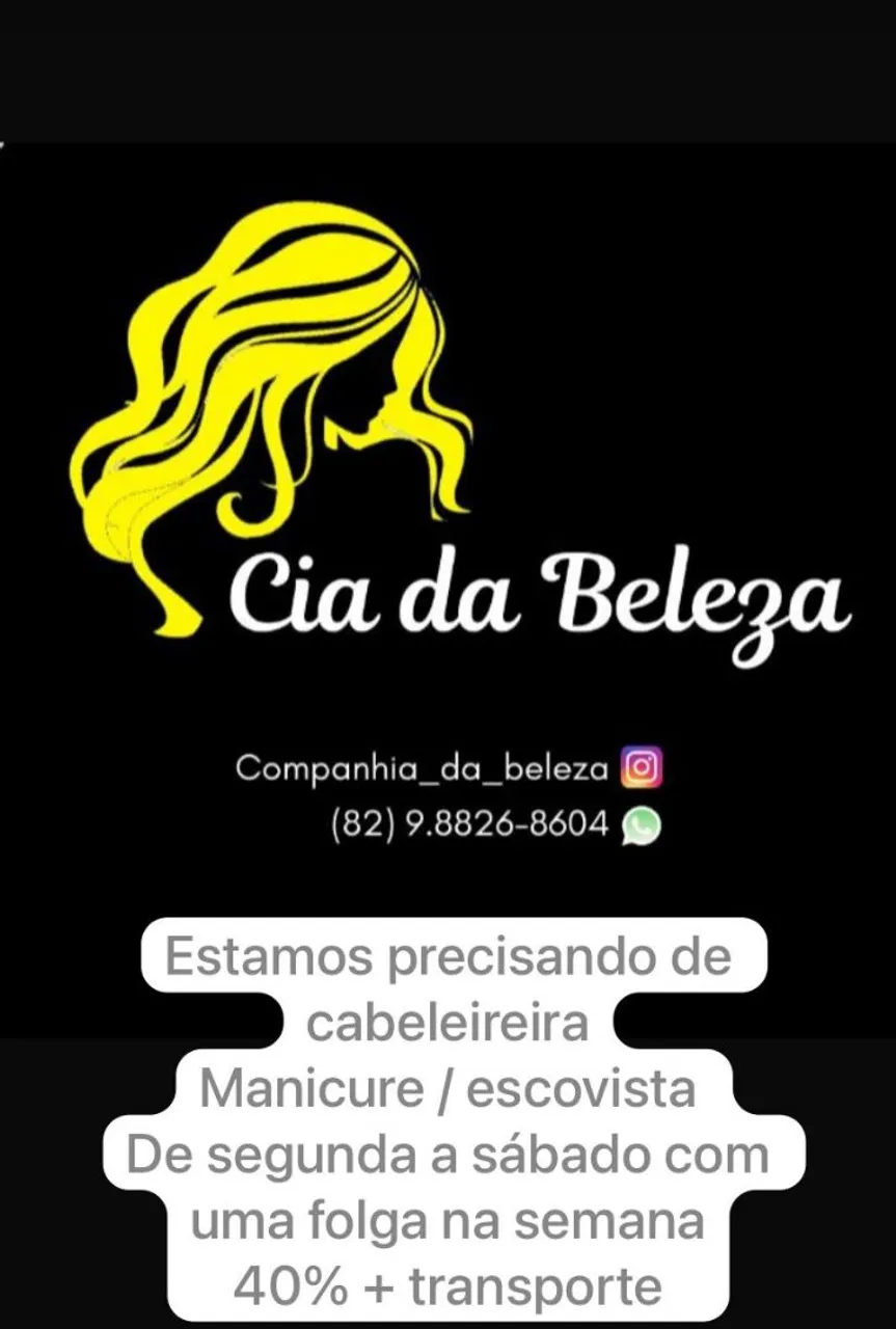 Vaga de Cabeleireira e manicure
