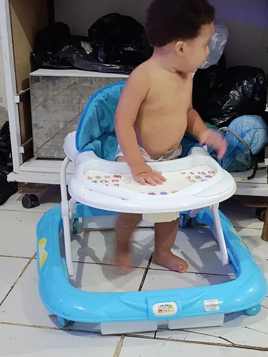 Andador de Bebê - Azul - Foto 2