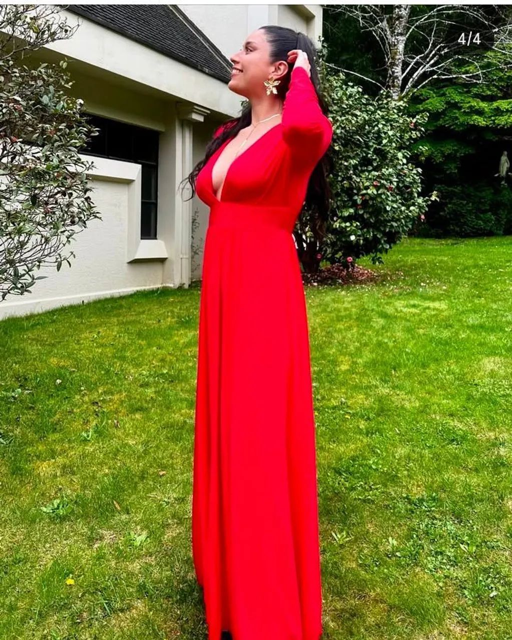 Vestido longo Vermelho  - Foto 3