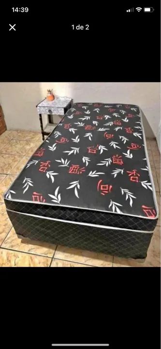 SUPER PROMOÇÃO CAMA BOX SOLTEIRO 5cm ESPUMA - Foto 3